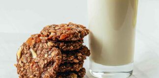 Biscotti dietetici senza farina, superano facile facile la prova di inzuppo nel latte - RicettaSprint