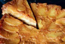 Buona e irresistibile è la mia torta di mele rovesciata lo faccio una volta a settimana, finisce subito neanche una fetta rimane