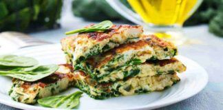 Frittata di spinaci con meno di 70 kcal, la cena perfetta dopo che torni alla palestra - RicettaSprint