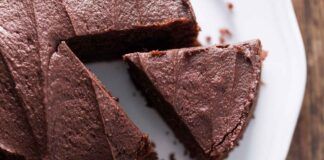 Torta al cioccolato con soli 2 ingredienti senza cottura, non sporchi niente e ha meno di 50 kcal a porzione - RicettaSprint