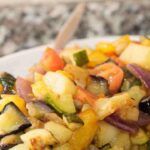 Melanzane, peperoni e zucchine a funghetto