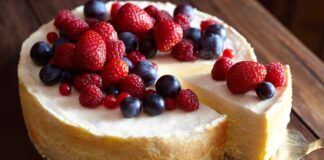 Merenda veloce con la mia torta ai frutti rossi, la crema l'ho fatta senza panna - RicettaSprint