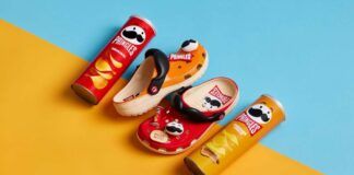 Pringles e Crocs svelano le nuove calzature griffate a tema patatine