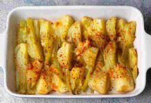 Non sapevo cosa farmene di un altro finocchio: l’ho sbollentato appena e l’ho messo in friggitrice ad aria con un po’ di mollica, solo 190 kcal finocchino friggitrice ad aria