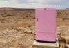 L'idea del frigorifero rosa nel deserto, che cosa ci fa lì