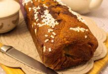 La mattina faccio il plumcake per la colazione zero uova, latte e burro, pronto in 10 minuti. ne mangiano due fette di fila