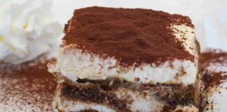 Quando mangio questo tiramisù non metto un grammo, non uso mascarpone, panna e uova, lo faccio semplicemente così, solo 150 Kcal