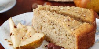 Torta umida con pere e nocciole: anche se è per la mia dieta, la mangiano tutti talmente è buona, nemmeno si accorgono che non ha zucchero