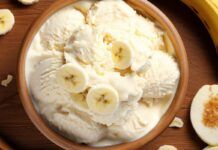 Gelato senza sgarri, te lo prepari a casa e non metti altro che frutta: io uso mele e banane, pure i bambini se ne sono innamorati