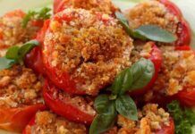 Pomodorini gratinati cotti in friggitrice ad aria