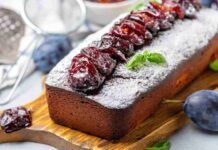 Quando ho voglia di dolce faccio questo plumcake all'acqua, aggiungo poche prugne e mi sento appagata