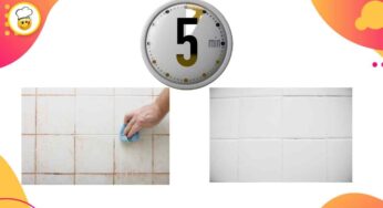 Residui di grasso e aloni sulle piastrelle della cucina? Nessun problema in 5 minuti e con due prodotti risolvi