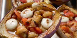 Stasera a cena faccio le melanzane ripiene alla caprese il risultato è stato eccezionale Ricettasprint