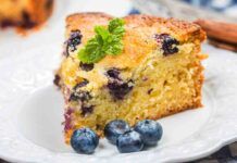 Torta nuvola leggerissima ai mirtilli 0 uova, 0 burro e 0 zucchero, la mattina comincia nel modo giusto Ricettasprint