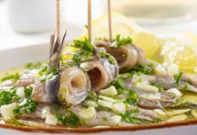 Acciughe marinate senza aceto