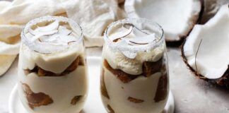 Oggi tiramisù monoporzione che sicuramente non hai mai fatto così, ci metto cocco e cioccolato, è un dessert variegato fuori dal comune