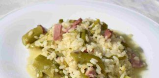 risotto Asparagi e prosciutto