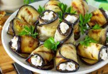 Involtini di melanzane senza la carne