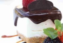 Non é una cheesecake, ma una torta budino fredda: un mix di vaniglia e cioccolato irresistibile, vorresti non finisse più