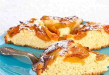 torta alle pesche