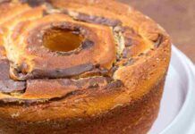 Ciambellone altissimo variegato alla Nutella cosa aspetti preparalo a colazione metterai il buon umore a tutti