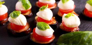 Melanzane alla caprese, ci metto 8 minuti e sono in tavola, senza forno e padella