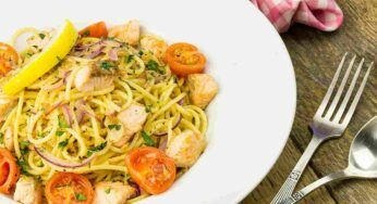 Spaghetti al salmone, limone e pomodorini questo si che è un piatto Gourmet la ricetta me l’ha insegnata un mio amico chef