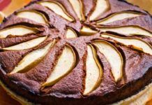 Torta cioccolato e pere in friggitrice ad aria ti bastano solo 20 minuti e salvi la colazione a tutta la famiglia