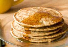 Per le mie amiche vegane ho preparato dei pancake speciali, dentro il caramello salato e ho stravolto la ricetta