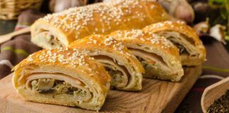 Stasera ho ospiti e ho deciso di rifare il rotolo ripieno, buono come antipasto, non posso che coccolare i miei amici