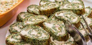 Rotolo di spinaci con formaggio e speck: 4 ingredienti, 0 farina, grassi e stress, così dopo il lavoro mi rilasso anch'io!