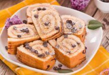 In 8 minuti ho preparato pure il dessert per stasera: una fetta di questo rotolo e fai il botto, impossibile resistere a mascarpone e nutella!