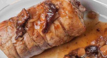 Da quando ho abolito l’arrosto con il rosmarino e il vino, ho fatto la versione autunnale, tutto sopra una strato di cremina che spacca