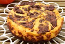 Torta 4.0 alla ricotta: 4 ingredienti e basta, non metti altro ma abbondo con le gocce di cioccolato, 100 kcal!