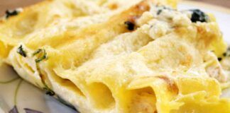 Cannelloni alla besciamella senza sugo