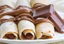 Il pomeriggio ai ragazzi preparo spesso le crepes come questa lascia stare la nutella ora, ma sole apportano solo 130 kcal Crepes