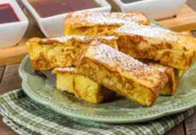 French toast con lo sciroppo