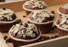 Muffin al cioccolato e mandorle versione gluten free