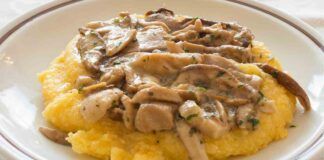 Polenta con i funghi e salsicce Ricettasprint
