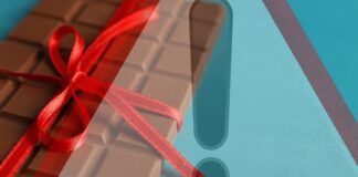 Una tavoletta di cioccolato al latte