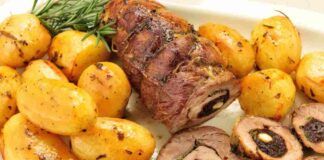 Arrosto di vitello ripieno con patate a Natale Ricettasprint