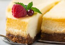 Cheesecake al limone in friggitrice ad aria