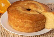 Ciambellone all'arancia senza uova e burro Ricetta Sprint