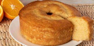 Ciambellone all'arancia senza uova e burro Ricetta Sprint