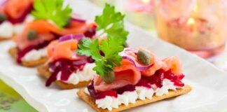 Crackers con formaggio e salmone Ricetta Sprint