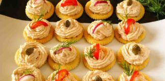 Crackers con mousse al salmone Ricetta Sprint