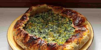 Crostata salata a Capodanno