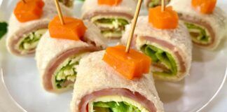 Girelle di pane tramezzino a Natale Ricetta Sprint