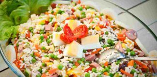 Insalata di riso di Natale