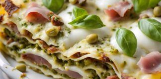 Lasagna pesto di pistacchio e speck - RicettaSprint